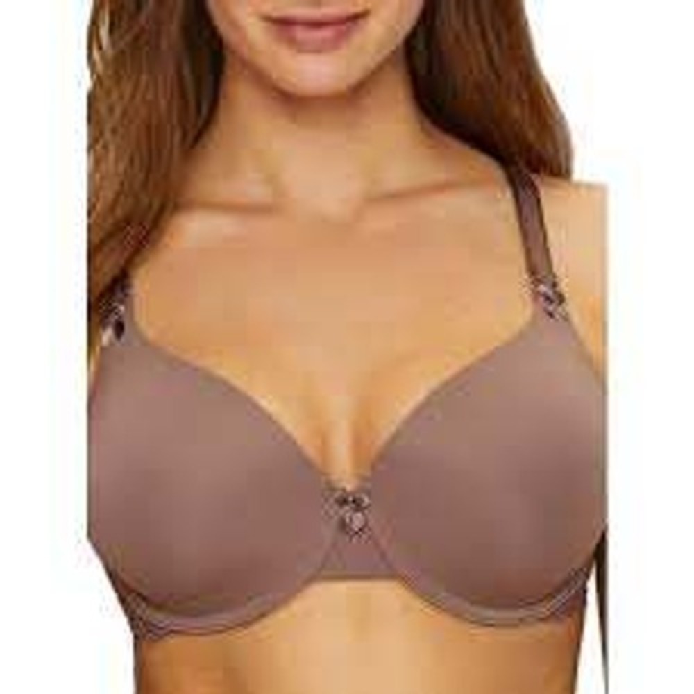 Paramour 255455 Women Taupe Brown Lace Trim Underwire Contour Bra 40DD